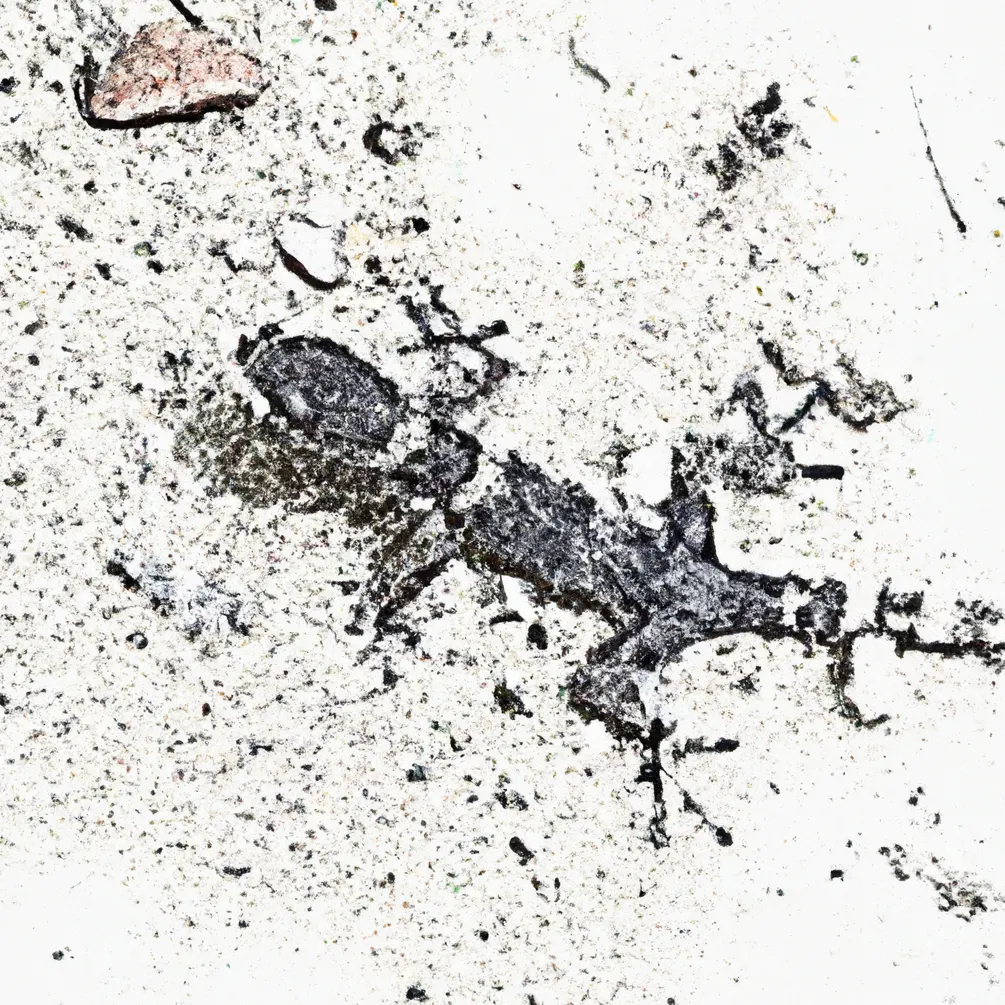 Gušter u talogu od kafe u šolji