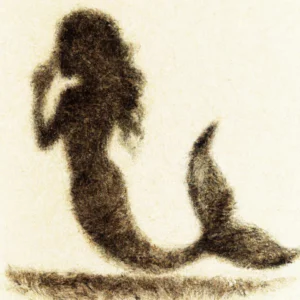 Sirena u talogu od kafe u šolji