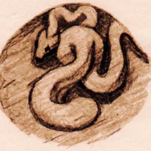 Zmija u talogu od kafe u šolji