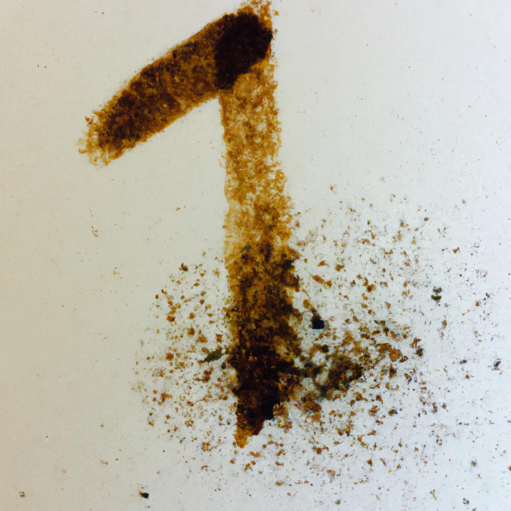 Broj 1 u talogu od kafe u šolji