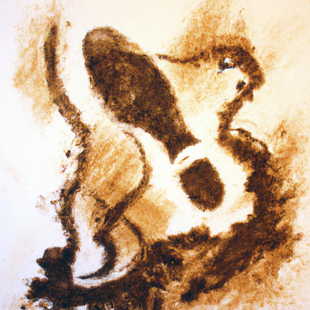 Cipela u talogu od kafe u šolji