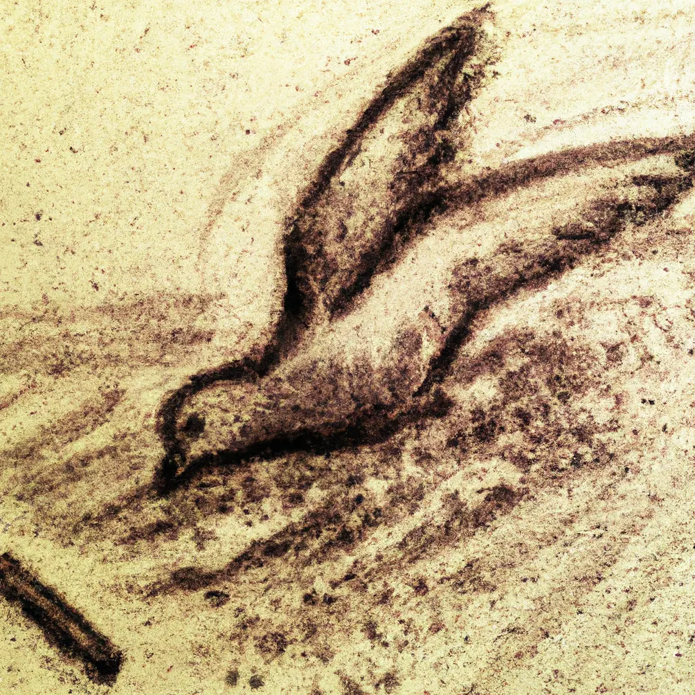 Golub u talogu od kafe u šolji