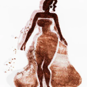 Haljina u talogu od kafe u šolji