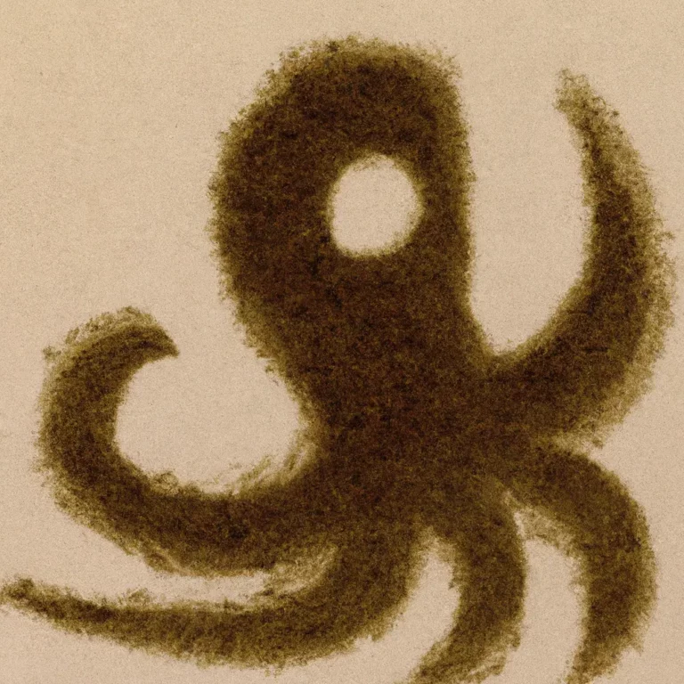 Hobotnica tj. oktopus u šolji kafe