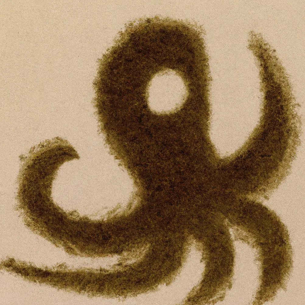 Hobotnica u talogu od kafe u šolji