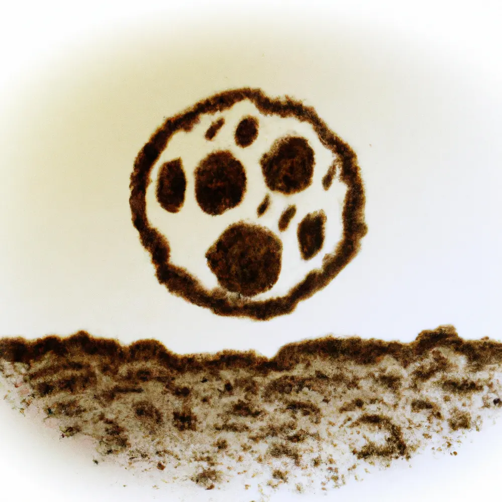 Mesec u talogu od kafe u šolji