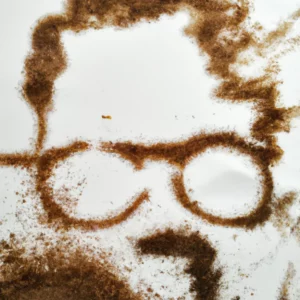 Naočare u talogu od kafe u šolji