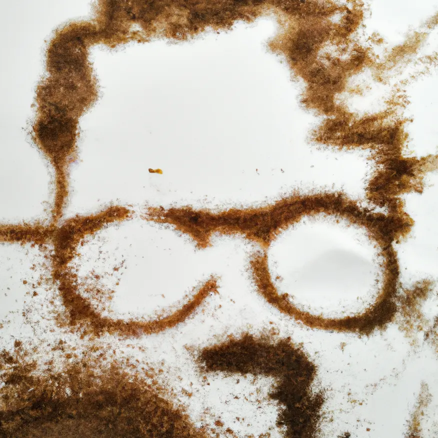 Naočare u talogu od kafe u šolji