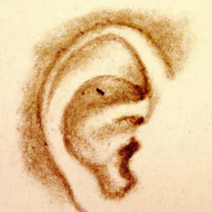 Uvo u talogu od kafe u šolji