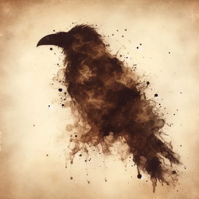 Šta simbolizuje gavran u šolji kafe?