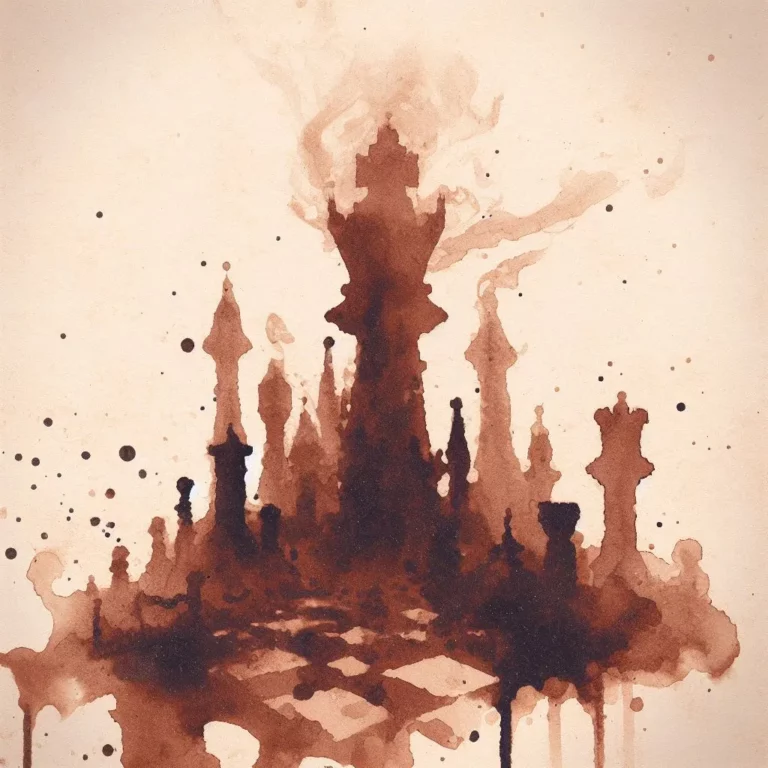 Šah u šolji kafe – značenje motiva